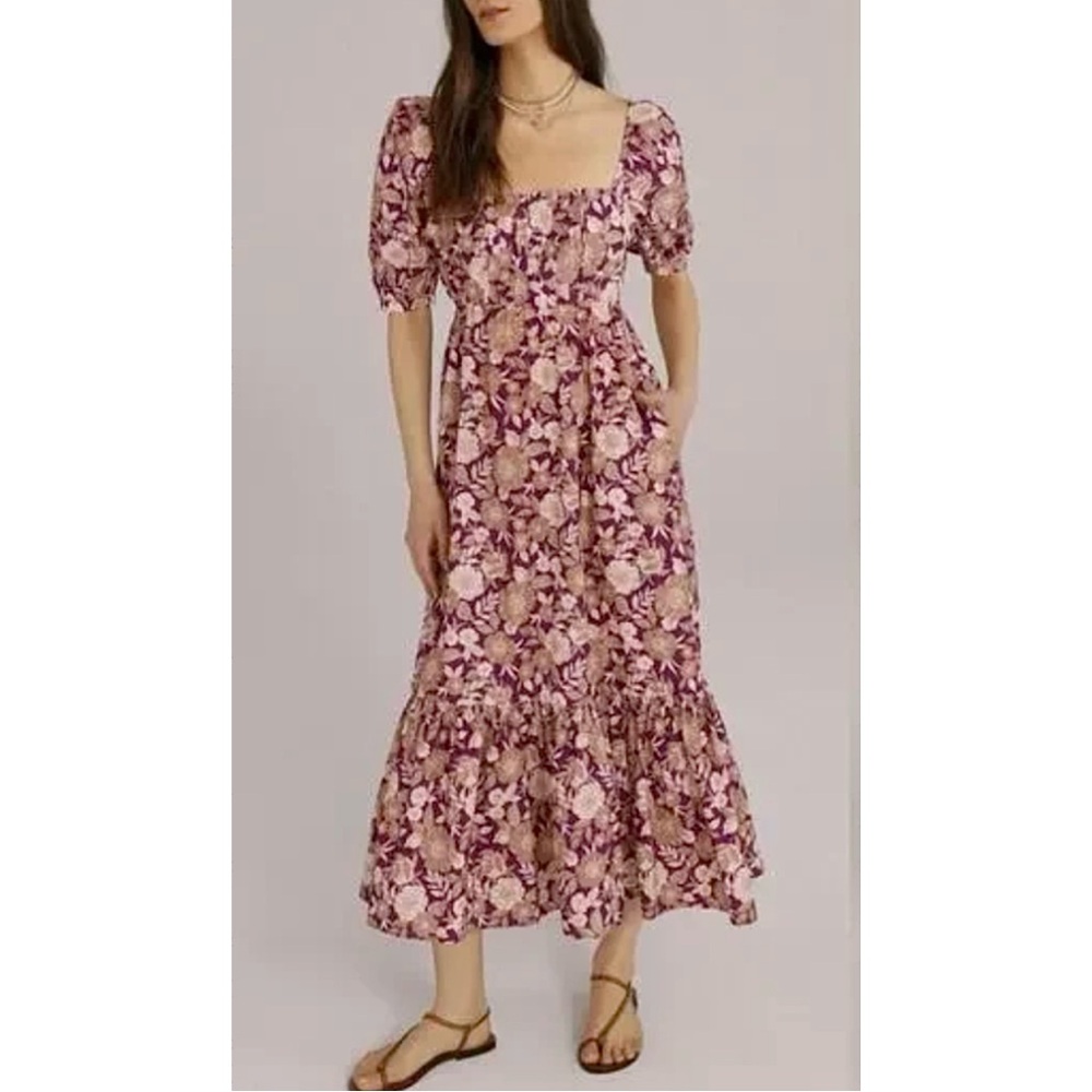 FAVORITE DAUGHTER | $268 The Mirka Dress in Organic Cotton Vintage Floral, Sz 4